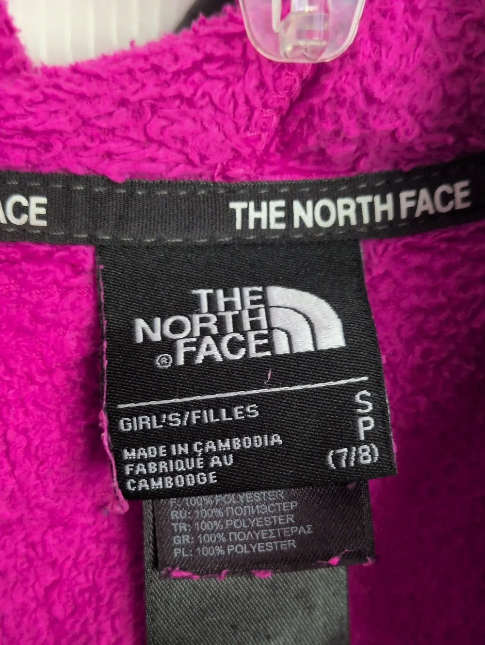 The North Face Girls Fuzzy Fleece Full Zip Jacket - S 7/8